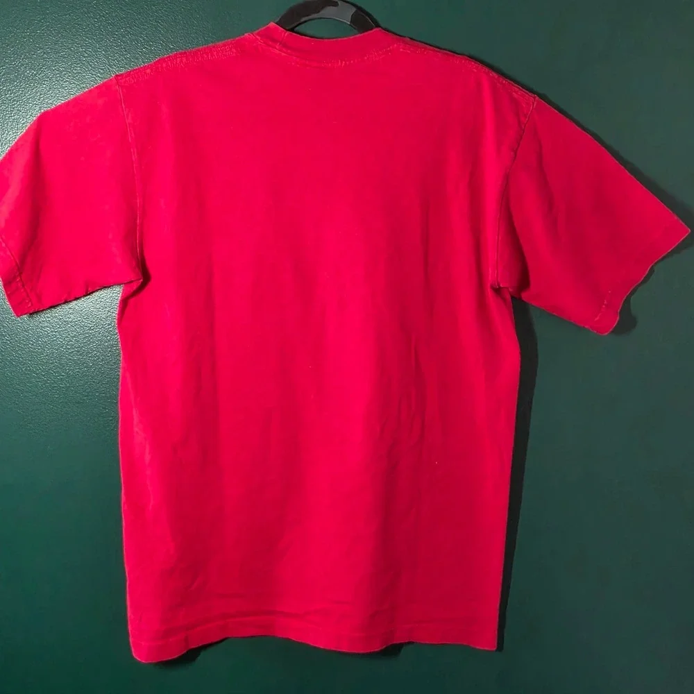 Pro Athletic The Good Die Young Graphic T-Shirt Red Mens Large Vintage Cotton